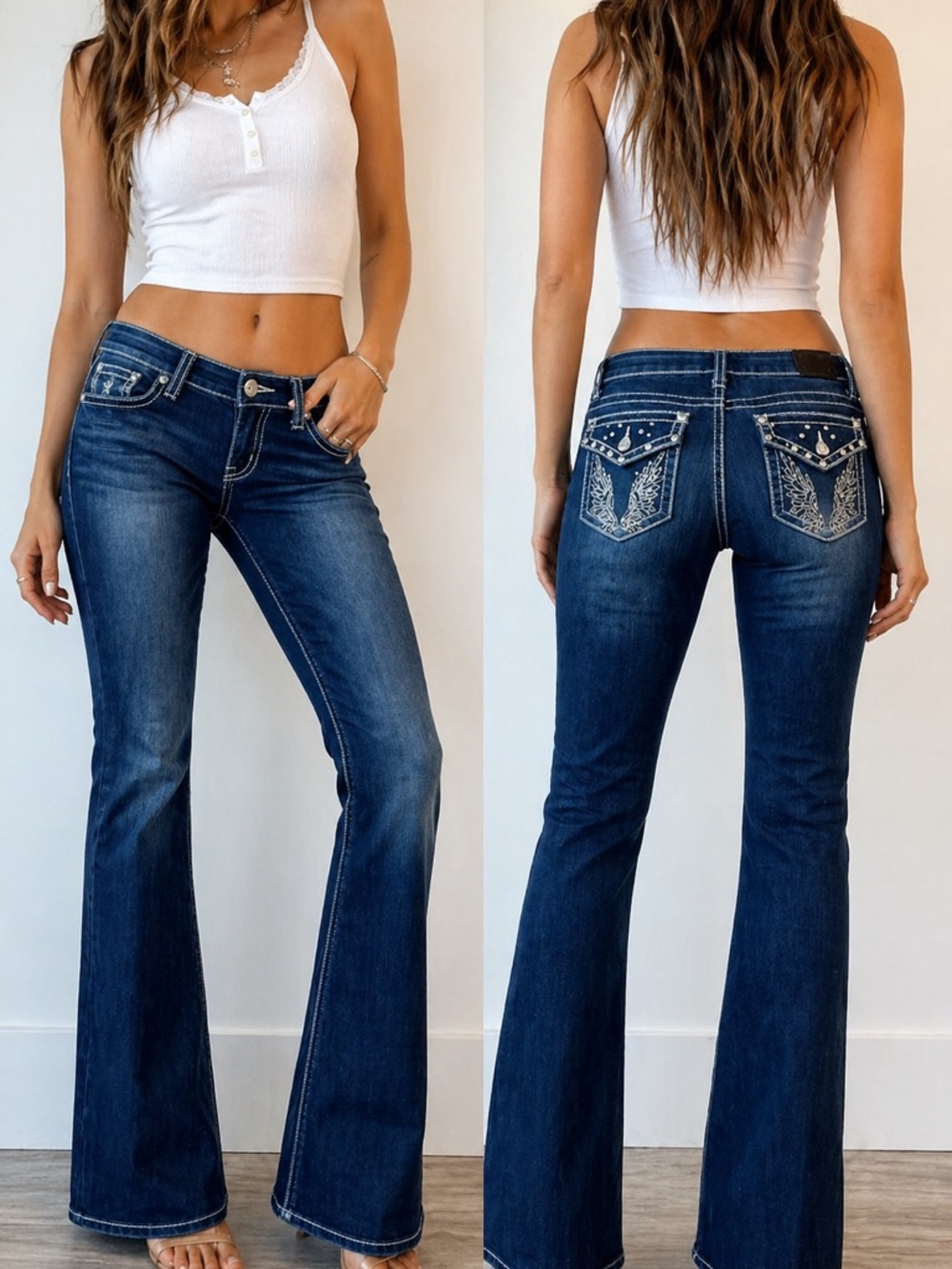 Earl Jeans Deep Blue Flare Denim